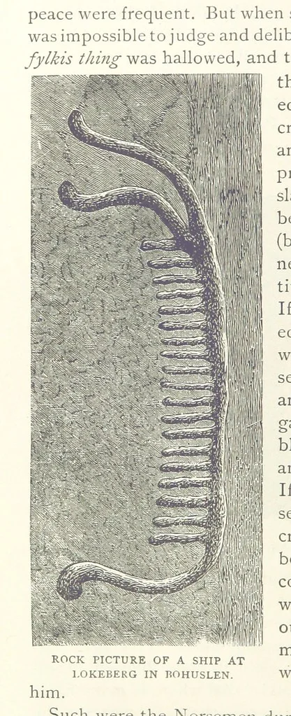 An illustration from The History of Norway. [With maps, 1886, leaf 44