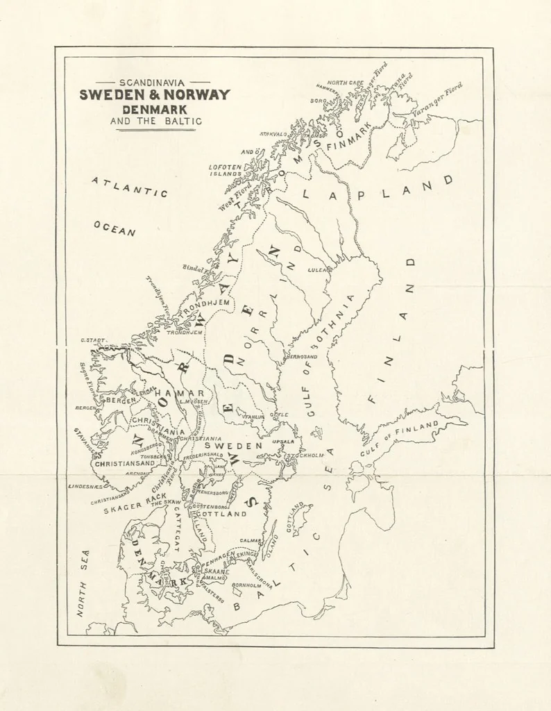 An illustration from The History of Norway. [With maps, 1886, leaf 573