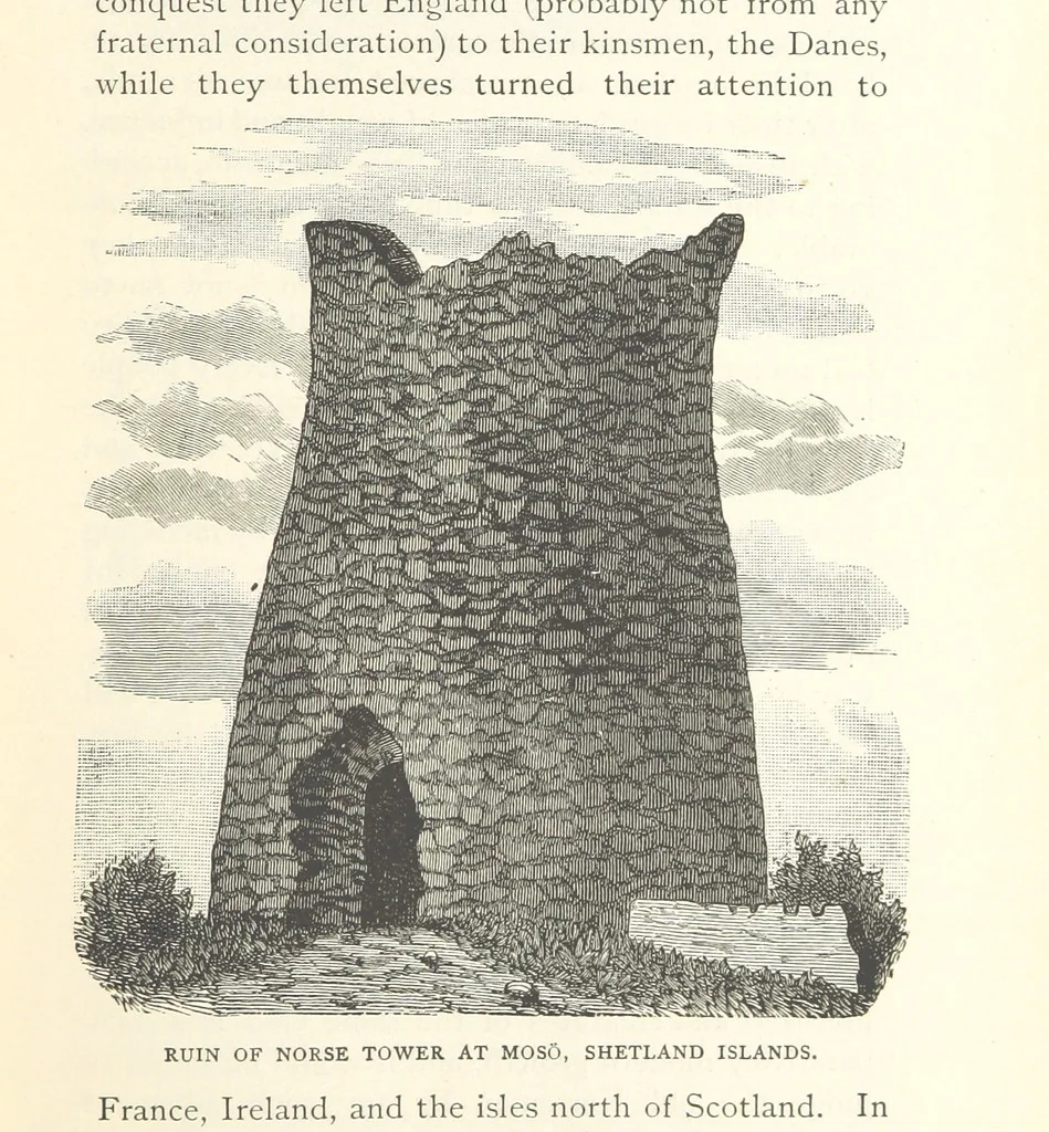 An illustration from The History of Norway. [With maps, 1886, leaf 77