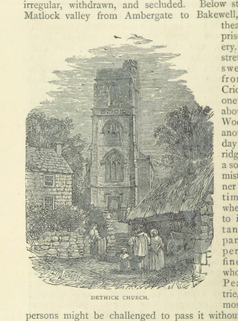 An illustration from All about Derbyshire ... With sixty illustrations, etc, 1884, leaf 136