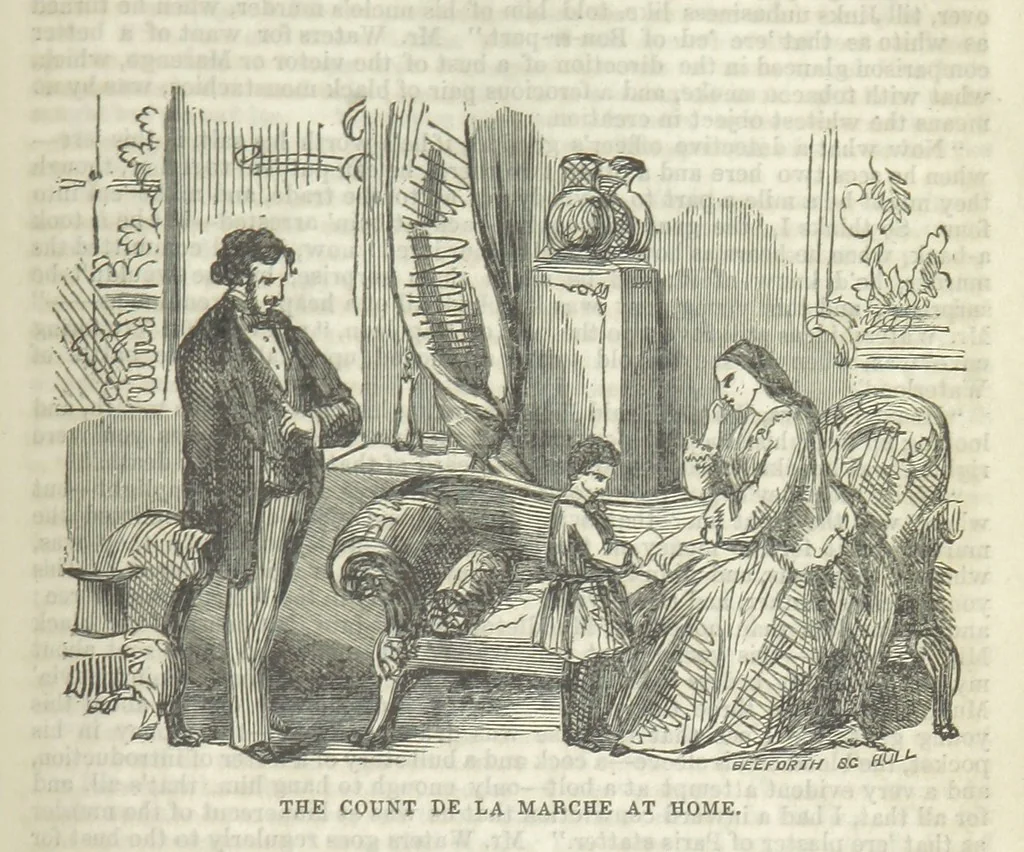An illustration from The Trail of the Serpent; or, the Secret of the heath, 1861, leaf 143