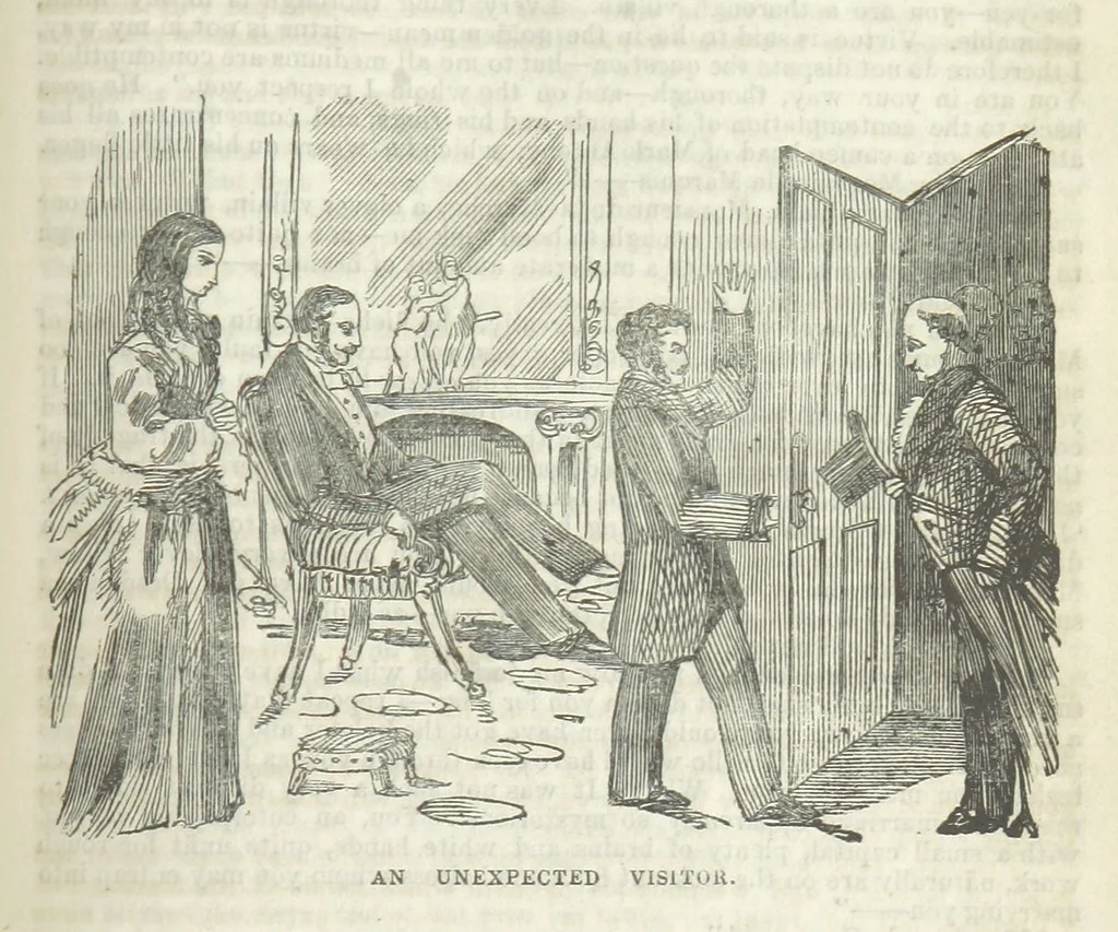 An illustration from The Trail of the Serpent; or, the Secret of the heath, 1861, leaf 183