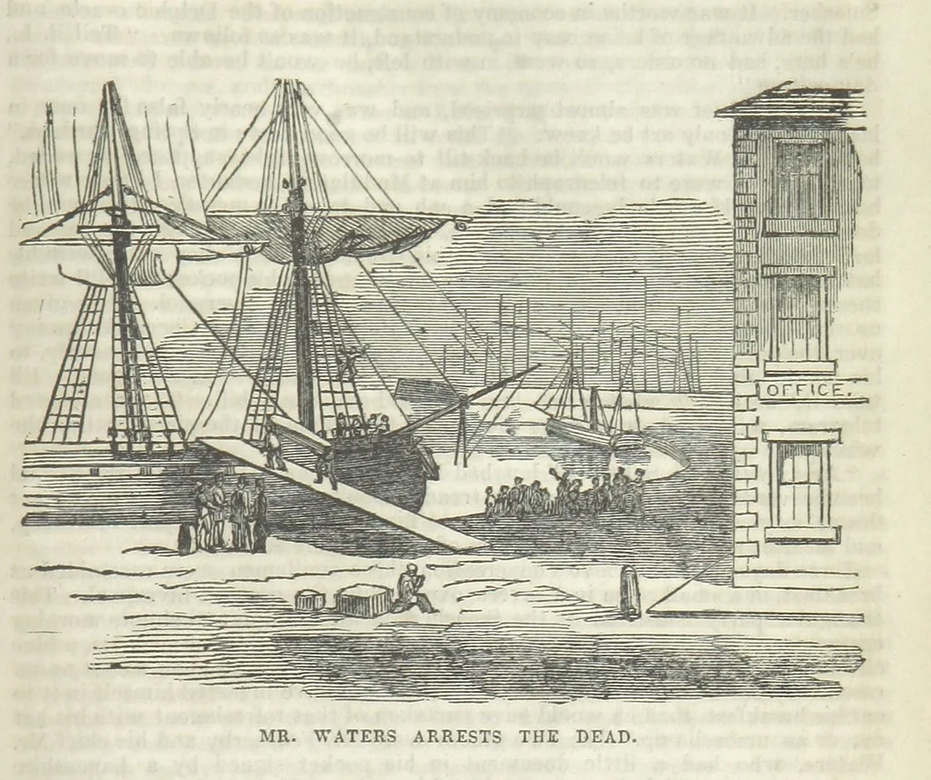 An illustration from The Trail of the Serpent; or, the Secret of the heath, 1861, leaf 207