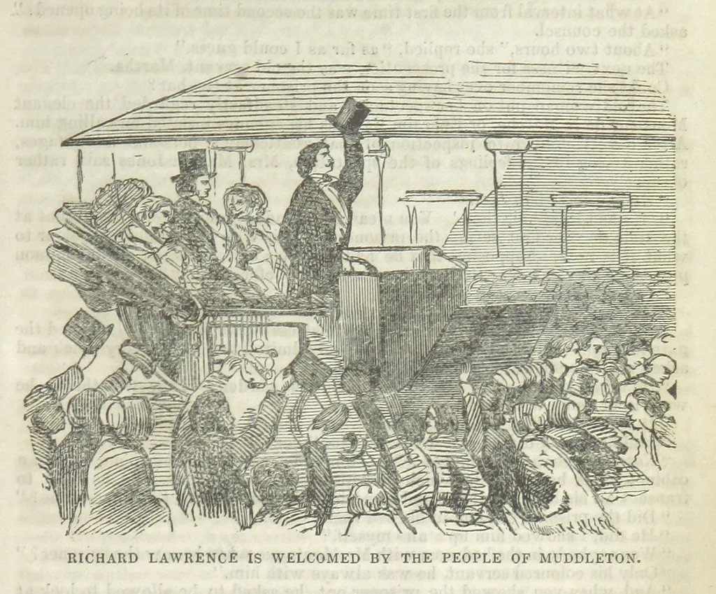An illustration from The Trail of the Serpent; or, the Secret of the heath, 1861, leaf 223
