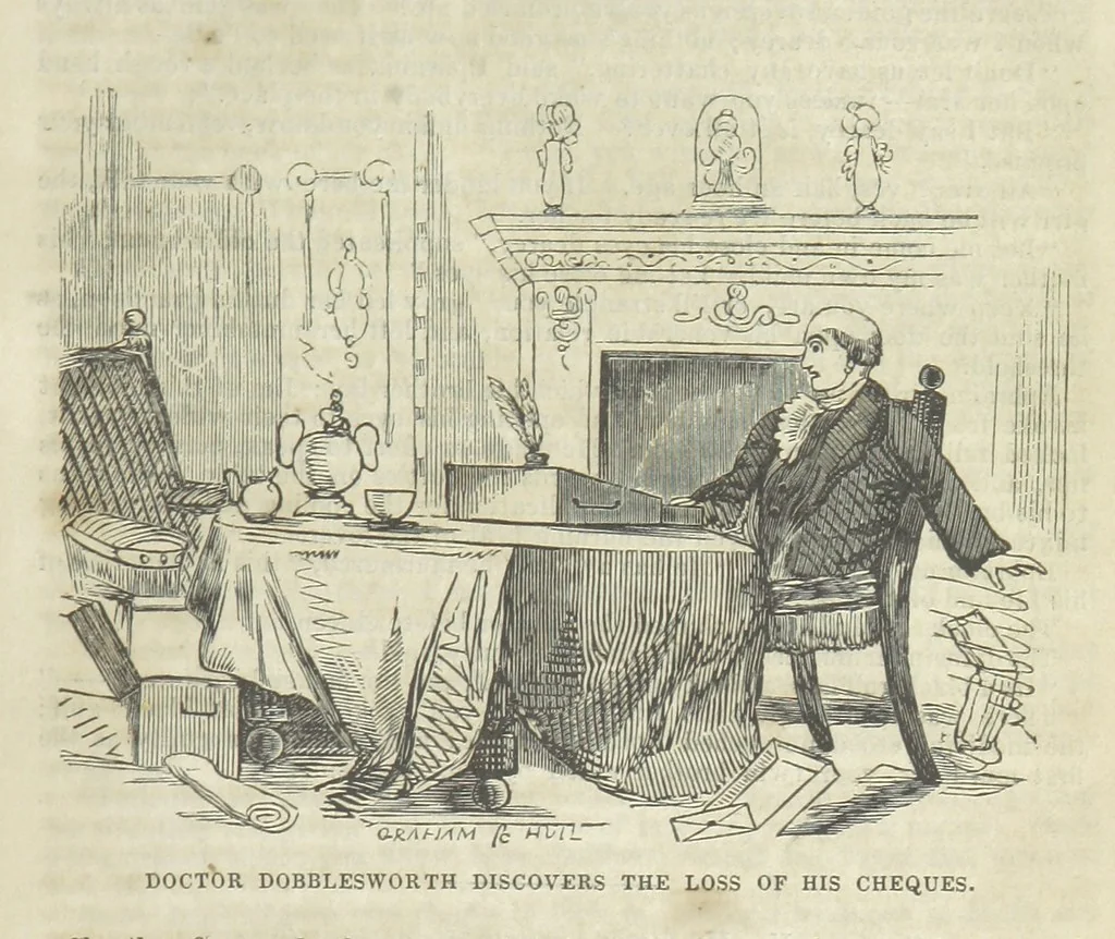 An illustration from The Trail of the Serpent; or, the Secret of the heath, 1861, leaf 63