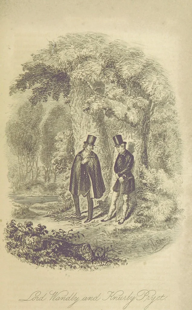 An illustration from Rowland Bradshaw, his Struggles and Adventures on the Way to Fame. By the author of “Raby Rattler” [i.e. Thomas Hall]. With twenty-eight illustrations on steel by S. P. Fletcher, 1848, leaf 217