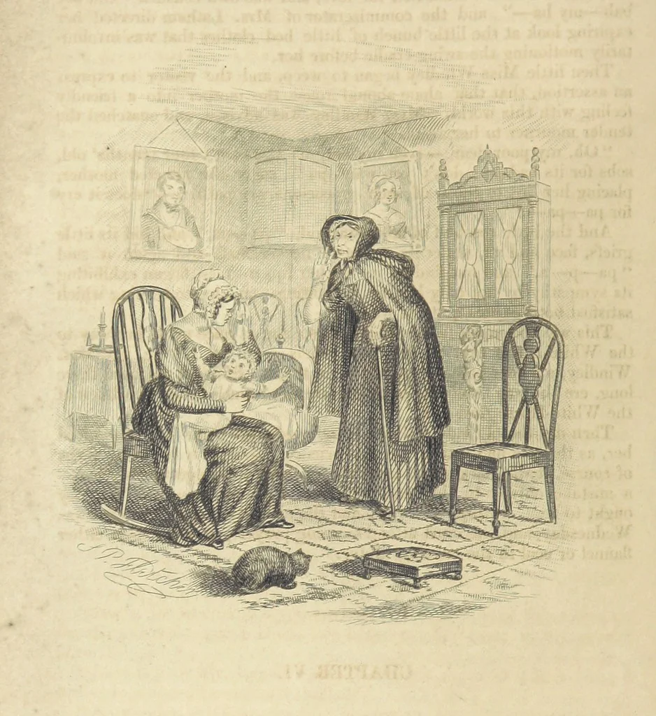 An illustration from Rowland Bradshaw, his Struggles and Adventures on the Way to Fame. By the author of “Raby Rattler” [i.e. Thomas Hall]. With twenty-eight illustrations on steel by S. P. Fletcher, 1848, leaf 50