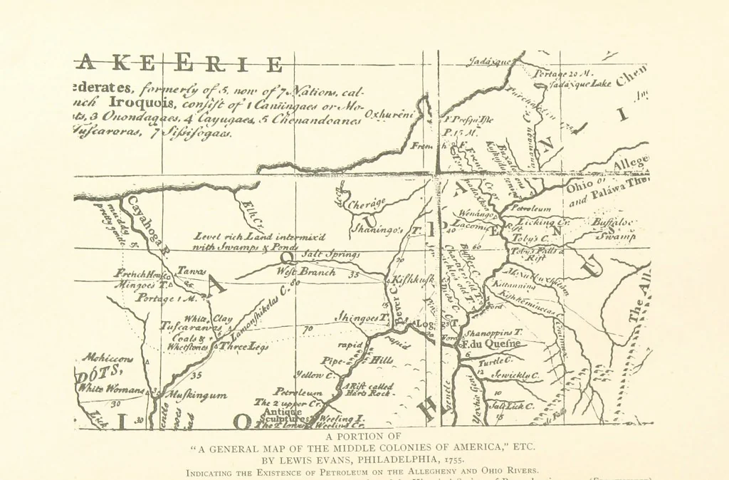 An illustration from Petroleum ... Together with the occurrence and uses of natural gas. Edited chiefly from the German of Prof. Hans Hoefer and Dr. Alexander Veith, by W. T. Brannt ... Illustrated, etc. (Based upon “Das Erdoel und seine Verwandten,” von Prof. H. Hoefer, and “Das Erdoel und seine Verarbeitung,” von Dr. A. Veith.), 1895, leaf 10