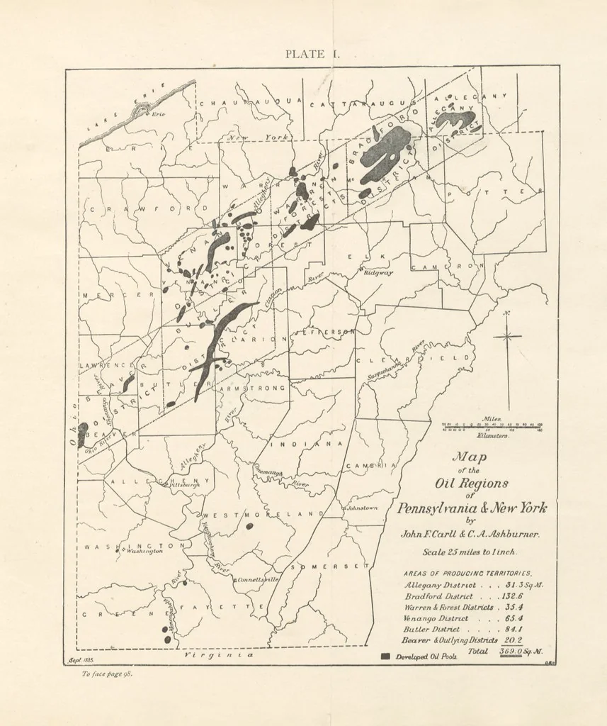 An illustration from Petroleum ... Together with the occurrence and uses of natural gas. Edited chiefly from the German of Prof. Hans Hoefer and Dr. Alexander Veith, by W. T. Brannt ... Illustrated, etc. (Based upon “Das Erdoel und seine Verwandten,” von Prof. H. Hoefer, and “Das Erdoel und seine Verarbeitung,” von Dr. A. Veith.), 1895, leaf 139