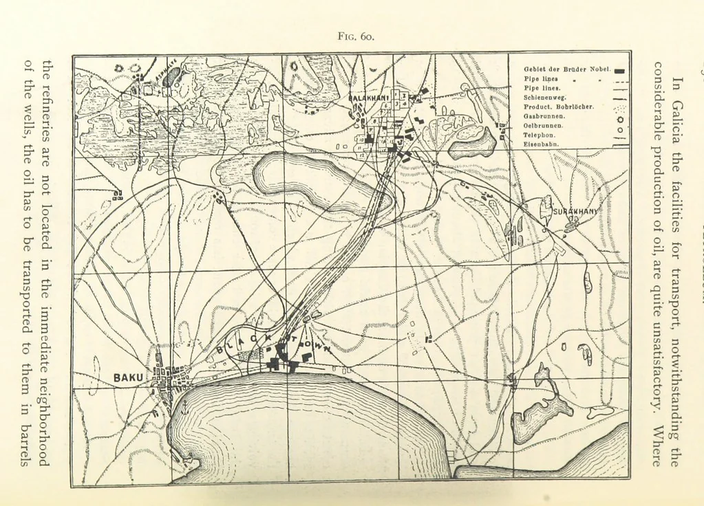 An illustration from Petroleum ... Together with the occurrence and uses of natural gas. Edited chiefly from the German of Prof. Hans Hoefer and Dr. Alexander Veith, by W. T. Brannt ... Illustrated, etc. (Based upon “Das Erdoel und seine Verwandten,” von Prof. H. Hoefer, and “Das Erdoel und seine Verarbeitung,” von Dr. A. Veith.), 1895, leaf 282