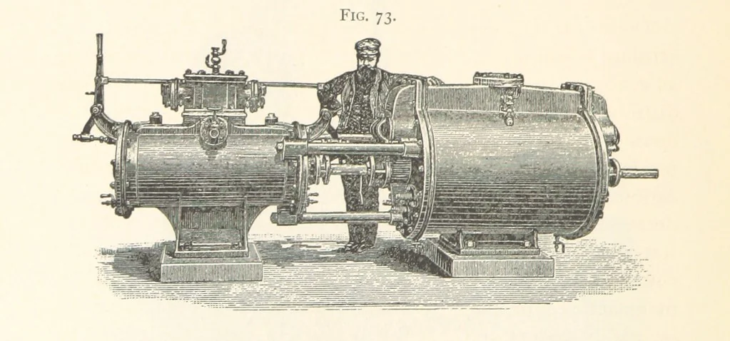 An illustration from Petroleum ... Together with the occurrence and uses of natural gas. Edited chiefly from the German of Prof. Hans Hoefer and Dr. Alexander Veith, by W. T. Brannt ... Illustrated, etc. (Based upon “Das Erdoel und seine Verwandten,” von Prof. H. Hoefer, and “Das Erdoel und seine Verarbeitung,” von Dr. A. Veith.), 1895, leaf 312