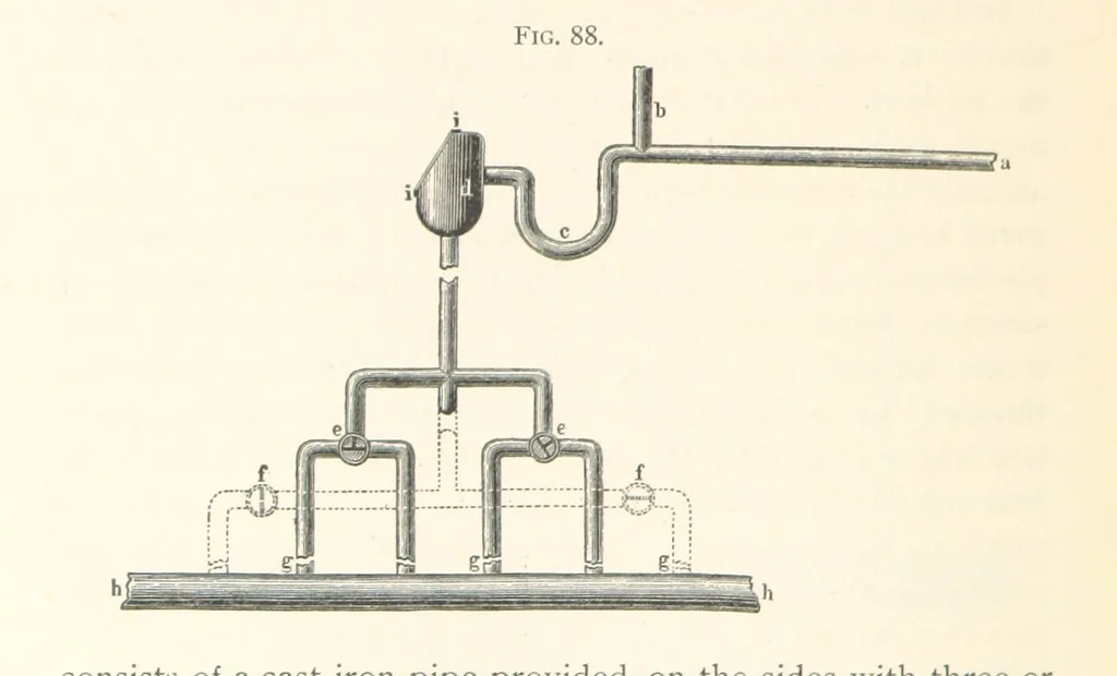 An illustration from Petroleum ... Together with the occurrence and uses of natural gas. Edited chiefly from the German of Prof. Hans Hoefer and Dr. Alexander Veith, by W. T. Brannt ... Illustrated, etc. (Based upon “Das Erdoel und seine Verwandten,” von Prof. H. Hoefer, and “Das Erdoel und seine Verarbeitung,” von Dr. A. Veith.), 1895, leaf 334