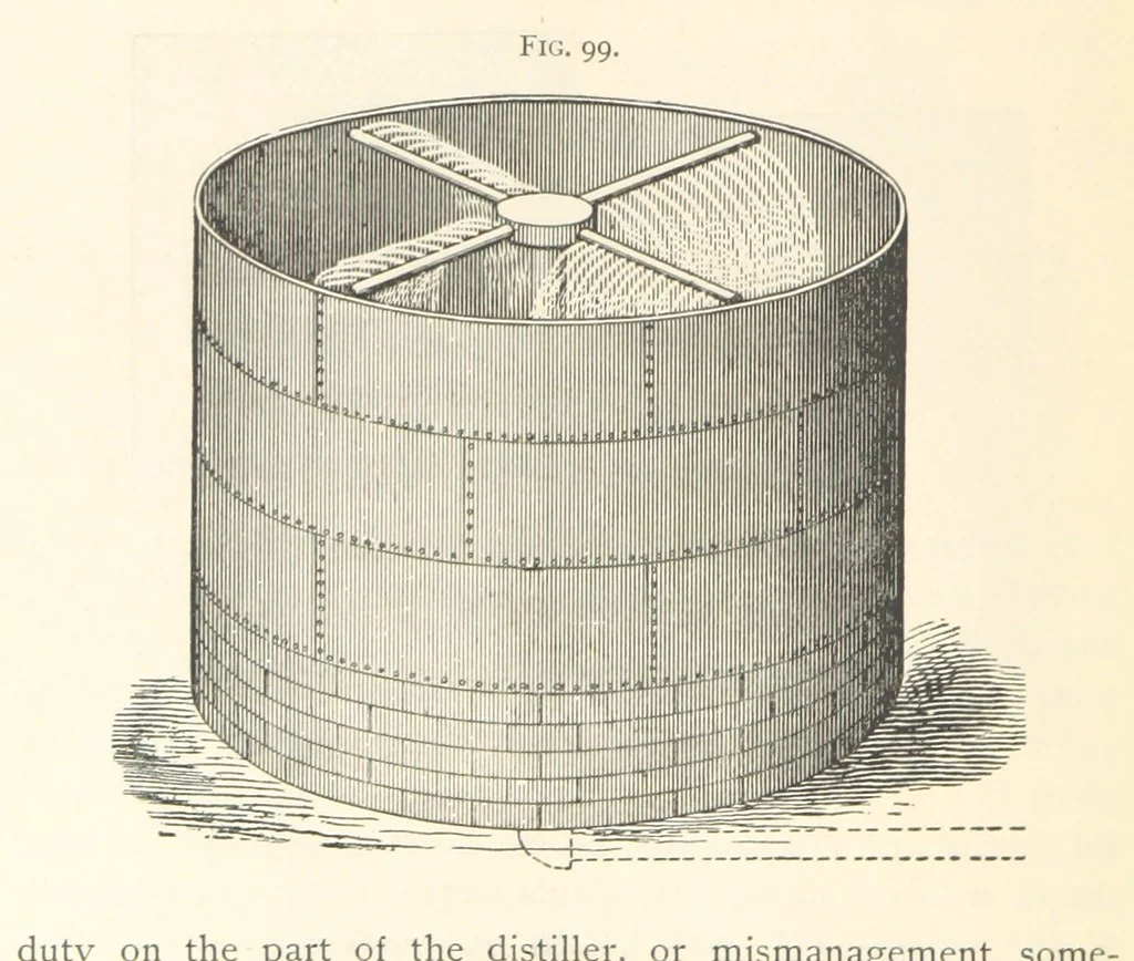 An illustration from Petroleum ... Together with the occurrence and uses of natural gas. Edited chiefly from the German of Prof. Hans Hoefer and Dr. Alexander Veith, by W. T. Brannt ... Illustrated, etc. (Based upon “Das Erdoel und seine Verwandten,” von Prof. H. Hoefer, and “Das Erdoel und seine Verarbeitung,” von Dr. A. Veith.), 1895, leaf 372