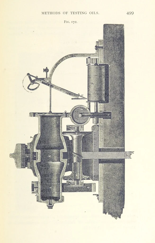 An illustration from Petroleum ... Together with the occurrence and uses of natural gas. Edited chiefly from the German of Prof. Hans Hoefer and Dr. Alexander Veith, by W. T. Brannt ... Illustrated, etc. (Based upon “Das Erdoel und seine Verwandten,” von Prof. H. Hoefer, and “Das Erdoel und seine Verarbeitung,” von Dr. A. Veith.), 1895, leaf 543