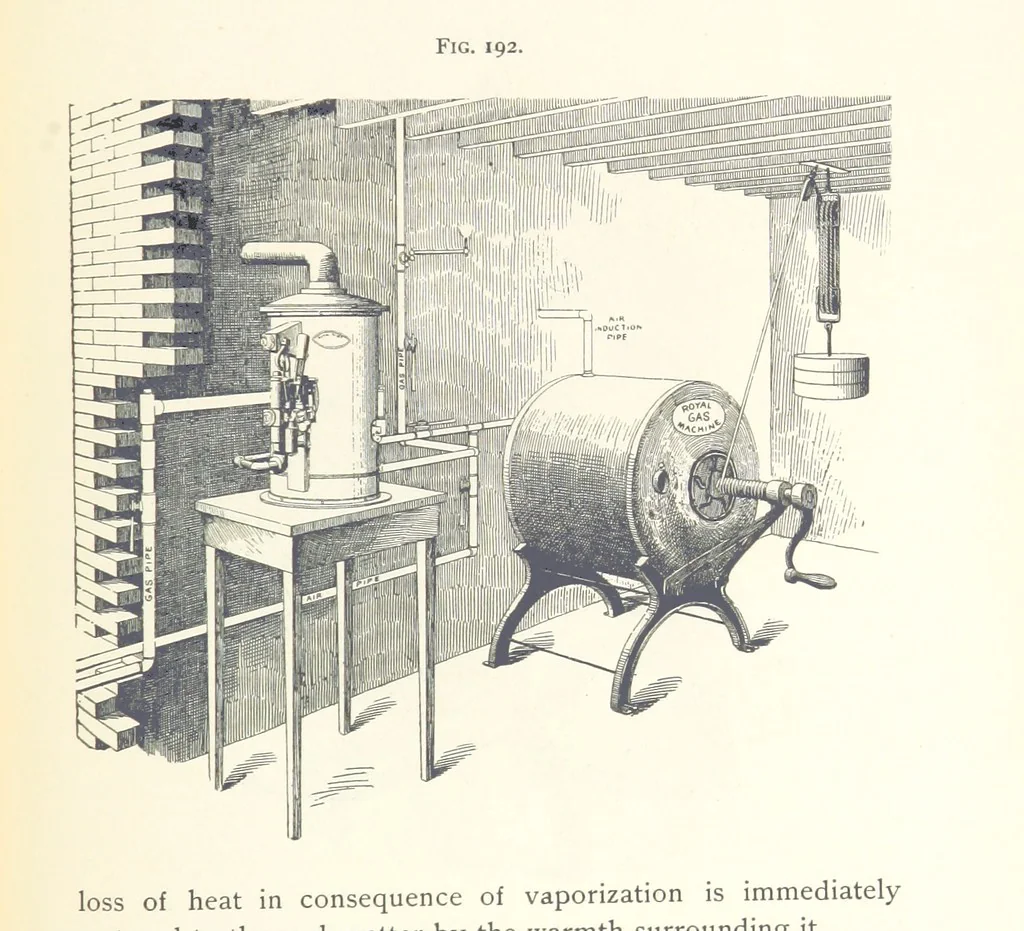 An illustration from Petroleum ... Together with the occurrence and uses of natural gas. Edited chiefly from the German of Prof. Hans Hoefer and Dr. Alexander Veith, by W. T. Brannt ... Illustrated, etc. (Based upon “Das Erdoel und seine Verwandten,” von Prof. H. Hoefer, and “Das Erdoel und seine Verarbeitung,” von Dr. A. Veith.), 1895, leaf 601