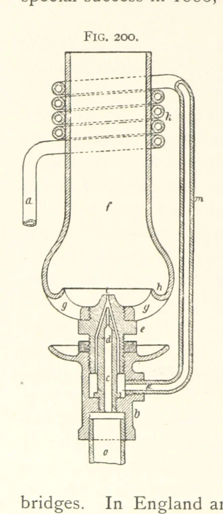 An illustration from Petroleum ... Together with the occurrence and uses of natural gas. Edited chiefly from the German of Prof. Hans Hoefer and Dr. Alexander Veith, by W. T. Brannt ... Illustrated, etc. (Based upon “Das Erdoel und seine Verwandten,” von Prof. H. Hoefer, and “Das Erdoel und seine Verarbeitung,” von Dr. A. Veith.), 1895, leaf 630