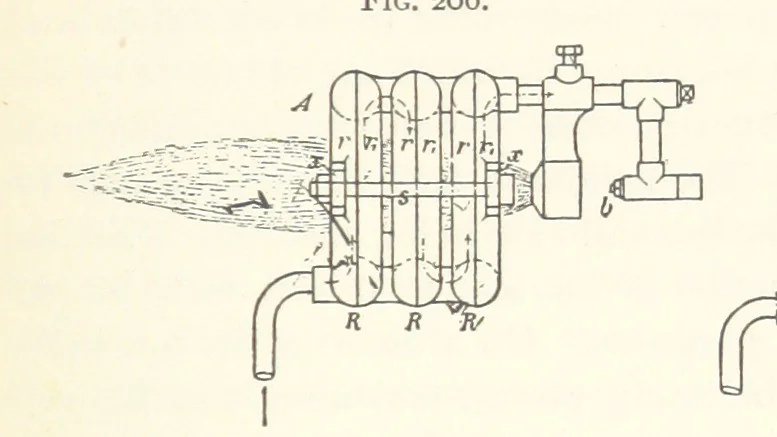 An illustration from Petroleum ... Together with the occurrence and uses of natural gas. Edited chiefly from the German of Prof. Hans Hoefer and Dr. Alexander Veith, by W. T. Brannt ... Illustrated, etc. (Based upon “Das Erdoel und seine Verwandten,” von Prof. H. Hoefer, and “Das Erdoel und seine Verarbeitung,” von Dr. A. Veith.), 1895, leaf 635