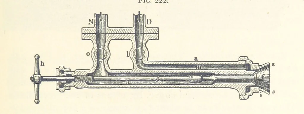An illustration from Petroleum ... Together with the occurrence and uses of natural gas. Edited chiefly from the German of Prof. Hans Hoefer and Dr. Alexander Veith, by W. T. Brannt ... Illustrated, etc. (Based upon “Das Erdoel und seine Verwandten,” von Prof. H. Hoefer, and “Das Erdoel und seine Verarbeitung,” von Dr. A. Veith.), 1895, leaf 661