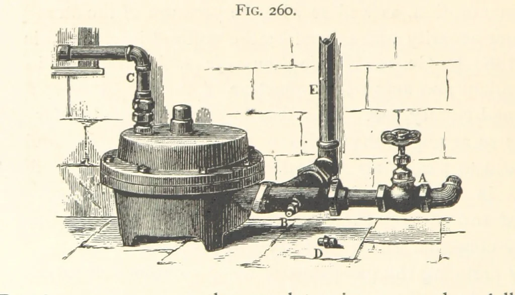 An illustration from Petroleum ... Together with the occurrence and uses of natural gas. Edited chiefly from the German of Prof. Hans Hoefer and Dr. Alexander Veith, by W. T. Brannt ... Illustrated, etc. (Based upon “Das Erdoel und seine Verwandten,” von Prof. H. Hoefer, and “Das Erdoel und seine Verarbeitung,” von Dr. A. Veith.), 1895, leaf 708