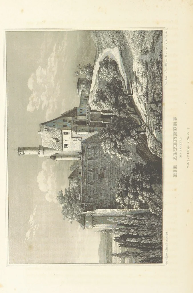 An illustration from Die Mainufer und ihre nächsten Umgebungen ... Mit 54 Stahlstichen, nach Originalzeichnungen von Fritz Bamberger. Nebst einer Stromkarte vom Main, 1844, leaf 184