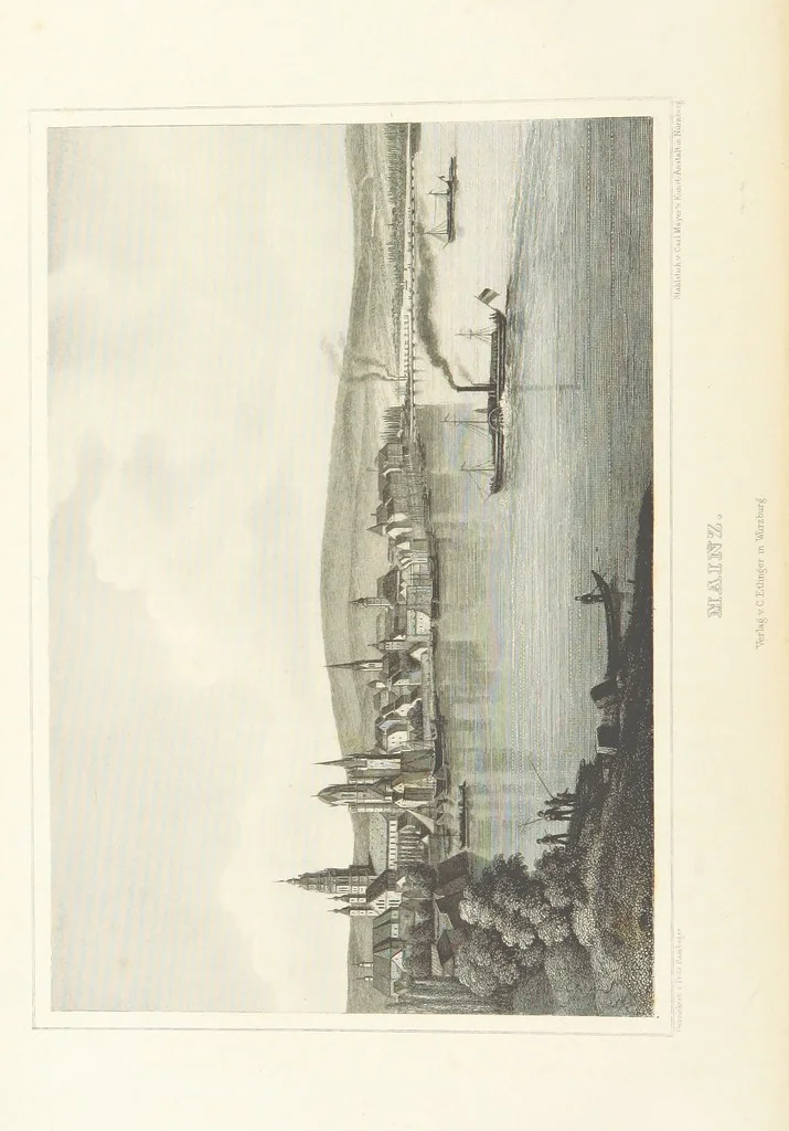 An illustration from Die Mainufer und ihre nächsten Umgebungen ... Mit 54 Stahlstichen, nach Originalzeichnungen von Fritz Bamberger. Nebst einer Stromkarte vom Main, 1844, leaf 20