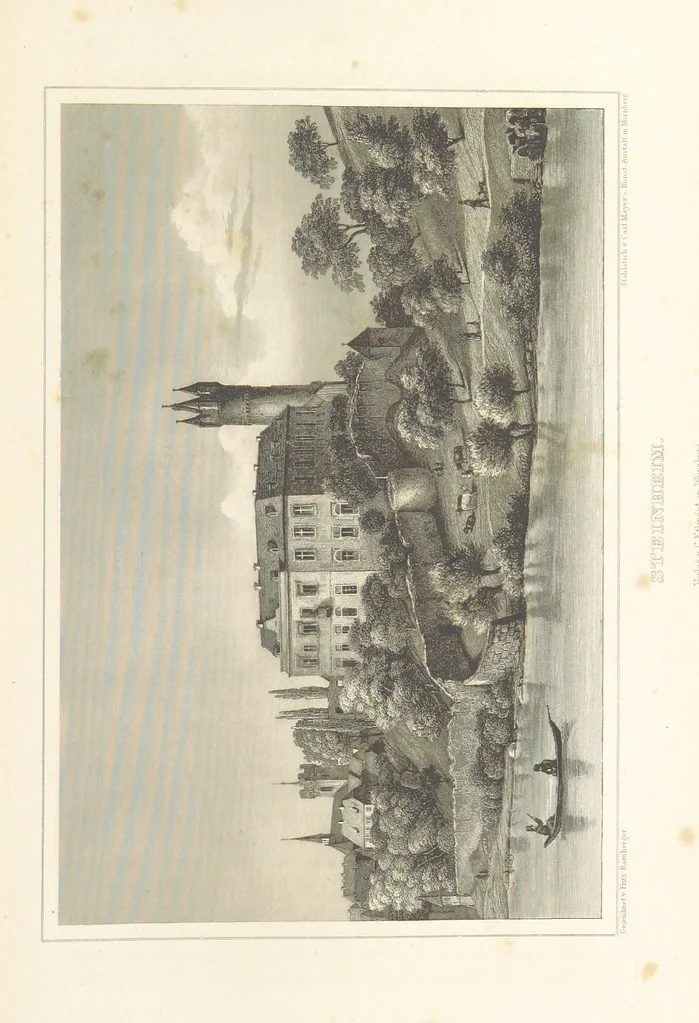An illustration from Die Mainufer und ihre nächsten Umgebungen ... Mit 54 Stahlstichen, nach Originalzeichnungen von Fritz Bamberger. Nebst einer Stromkarte vom Main, 1844, leaf 245
