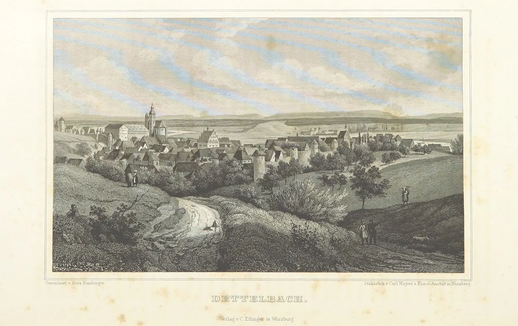 An illustration from Die Mainufer und ihre nächsten Umgebungen ... Mit 54 Stahlstichen, nach Originalzeichnungen von Fritz Bamberger. Nebst einer Stromkarte vom Main, 1844, leaf 258