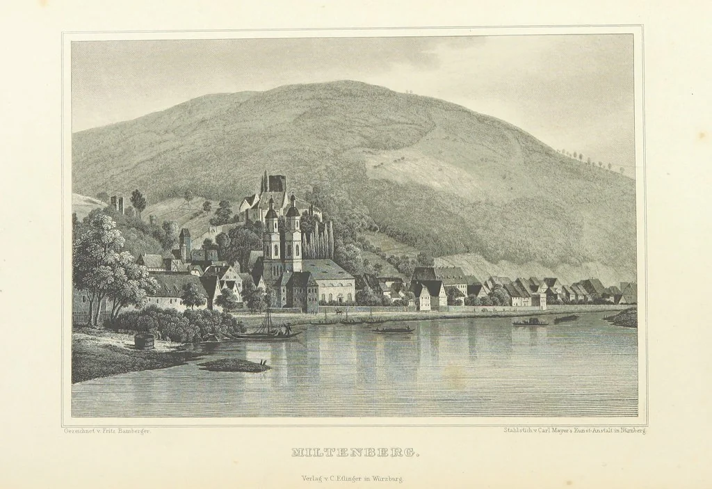 An illustration from Die Mainufer und ihre nächsten Umgebungen ... Mit 54 Stahlstichen, nach Originalzeichnungen von Fritz Bamberger. Nebst einer Stromkarte vom Main, 1844, leaf 434