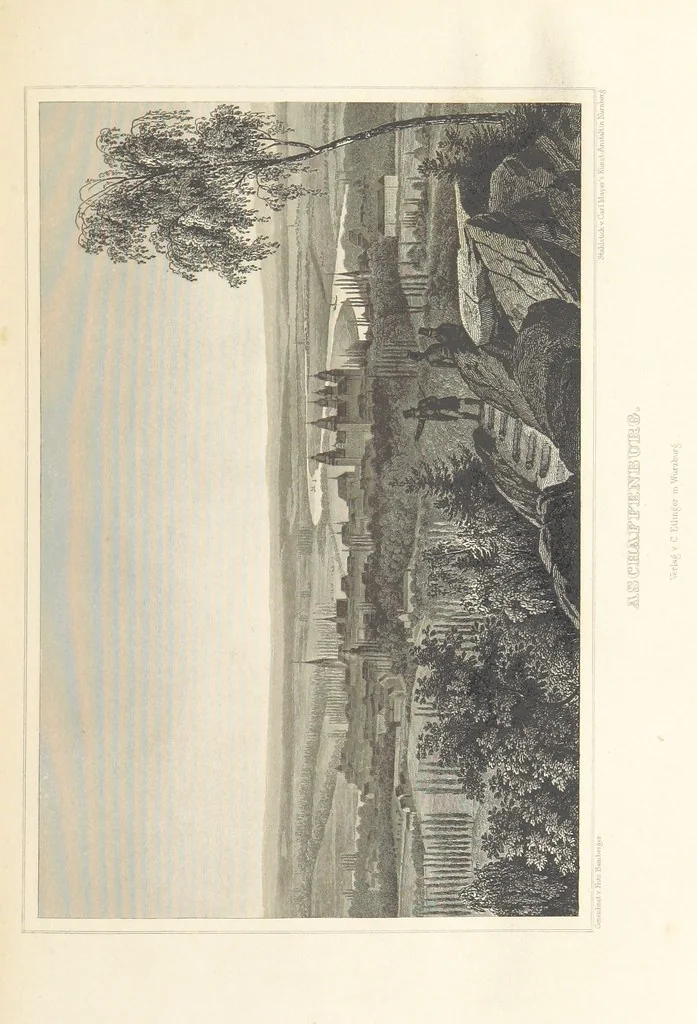 An illustration from Die Mainufer und ihre nächsten Umgebungen ... Mit 54 Stahlstichen, nach Originalzeichnungen von Fritz Bamberger. Nebst einer Stromkarte vom Main, 1844, leaf 465