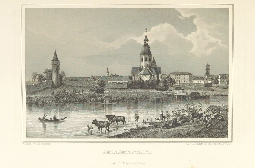 An illustration from Die Mainufer und ihre nächsten Umgebungen ... Mit 54 Stahlstichen, nach Originalzeichnungen von Fritz Bamberger. Nebst einer Stromkarte vom Main, 1844, leaf 491