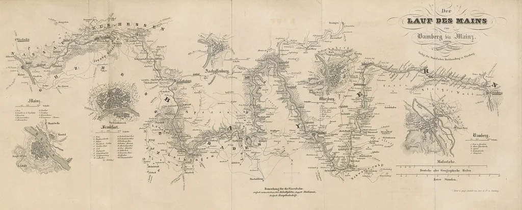 An illustration from Die Mainufer und ihre nächsten Umgebungen ... Mit 54 Stahlstichen, nach Originalzeichnungen von Fritz Bamberger. Nebst einer Stromkarte vom Main, 1844, leaf 623