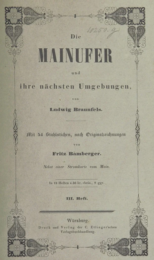 An illustration from Die Mainufer und ihre nächsten Umgebungen ... Mit 54 Stahlstichen, nach Originalzeichnungen von Fritz Bamberger. Nebst einer Stromkarte vom Main, 1844, leaf 81