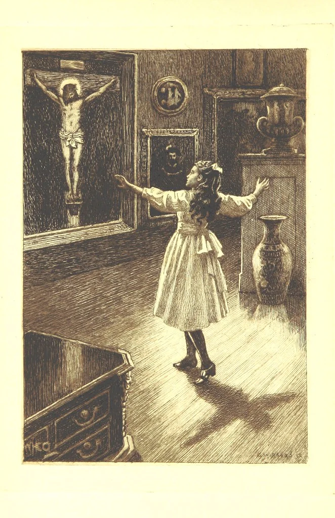 An illustration from Eve's Paradise. [A novel, 1893, leaf 8