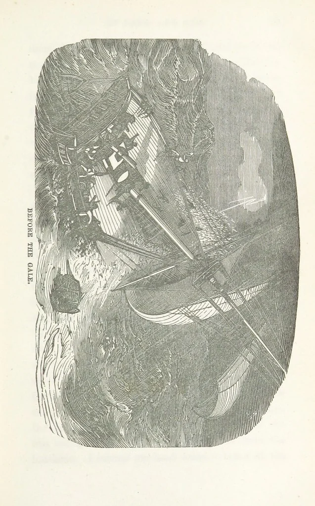 An illustration from Thrilling Adventures by Land and Sea. Being remarkable historical facts gathered from authentic sources. [With plates, 1852, leaf 61