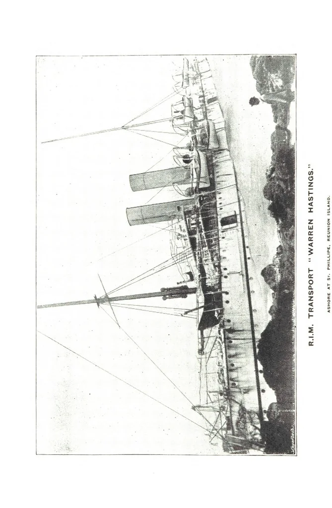 An illustration from New Handbook for the Indian Ocean, Arabian Sea and Bay of Bengal, with miscellaneous subjects for sail and steam, Mauritius cyclones and currents, moon observations and sail-making. [With plates and maps, 1898, leaf 134