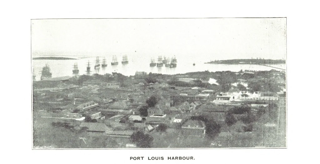 An illustration from New Handbook for the Indian Ocean, Arabian Sea and Bay of Bengal, with miscellaneous subjects for sail and steam, Mauritius cyclones and currents, moon observations and sail-making. [With plates and maps, 1898, leaf 33