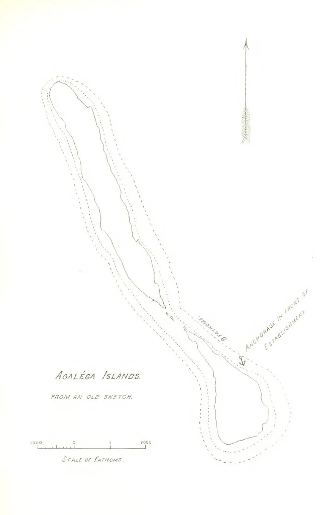 An illustration from New Handbook for the Indian Ocean, Arabian Sea and Bay of Bengal, with miscellaneous subjects for sail and steam, Mauritius cyclones and currents, moon observations and sail-making. [With plates and maps, 1898, leaf 83