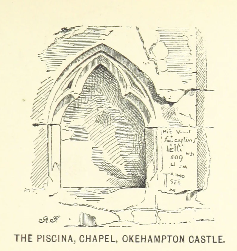 An illustration from Some Account of the Barony and Town of Okehampton ... Including the journals kept by Messrs. Rattenbury and Shebbeare ... from the 21 James I., to the death of William III.; with notes genealogical, descriptive, and explanatory ... Edited and enlarged from the collections made by W. B. Bridges, the Rev. C. Thomas and the Rev. H. G. Fothergill ... A new edition, with additional chapters, edited by W. H. K. Wright, 1889, leaf 97