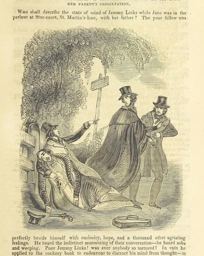 An illustration from Jane Brightwell; or, the Beggar's petition. A romance. [By James M. Rymer, 1848, leaf 187