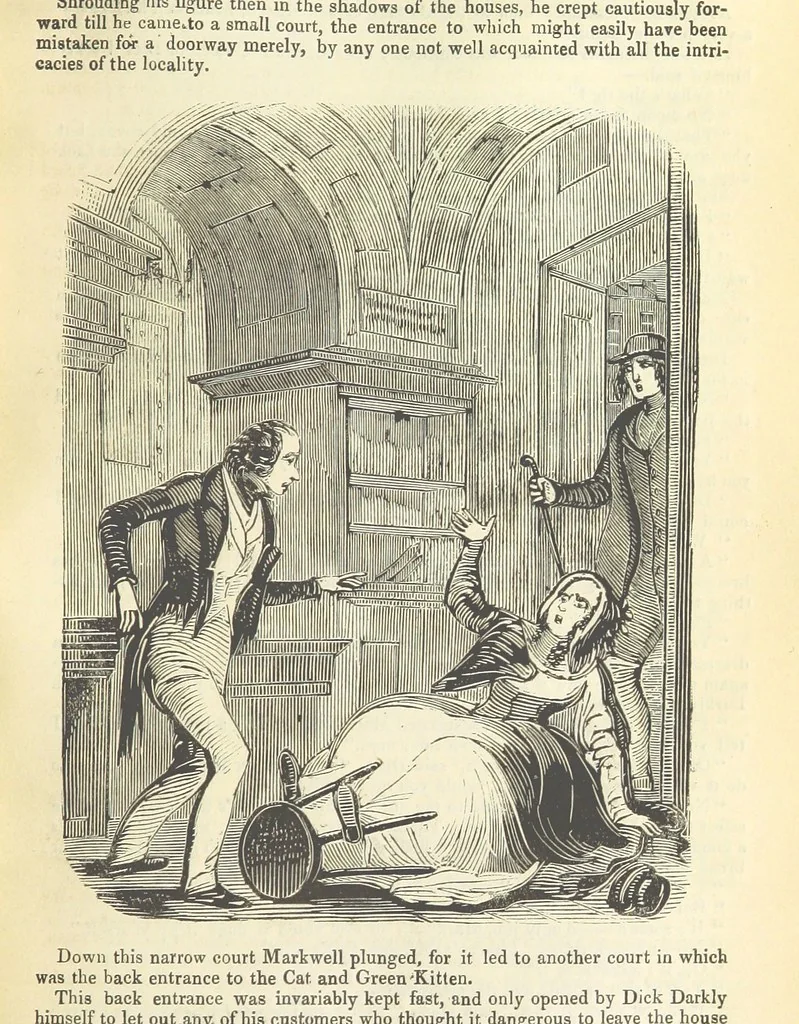 An illustration from Jane Brightwell; or, the Beggar's petition. A romance. [By James M. Rymer, 1848, leaf 195