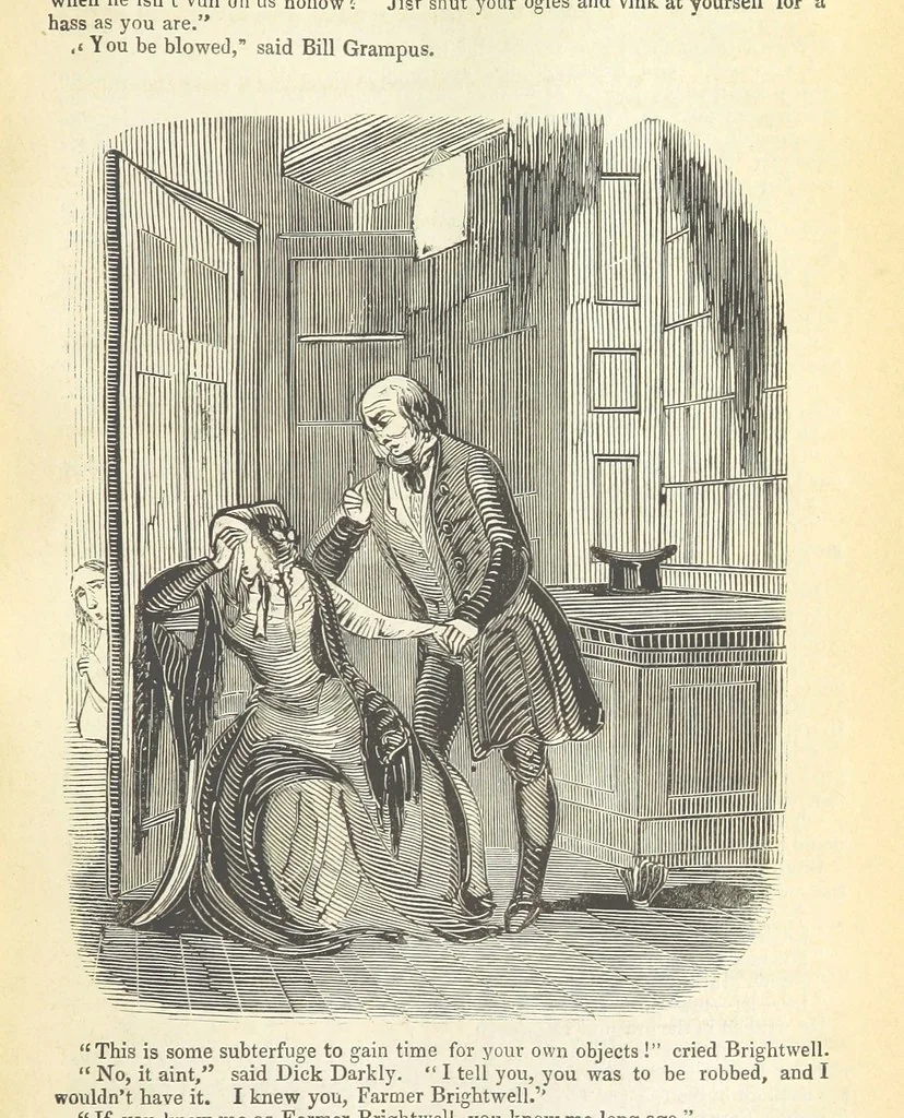 An illustration from Jane Brightwell; or, the Beggar's petition. A romance. [By James M. Rymer, 1848, leaf 203