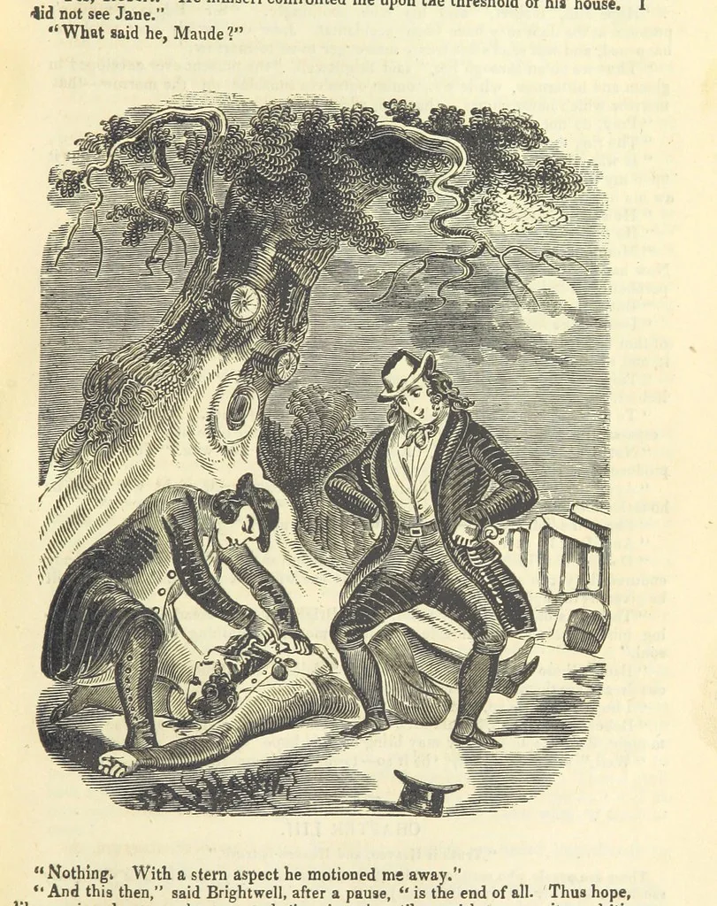 An illustration from Jane Brightwell; or, the Beggar's petition. A romance. [By James M. Rymer, 1848, leaf 235