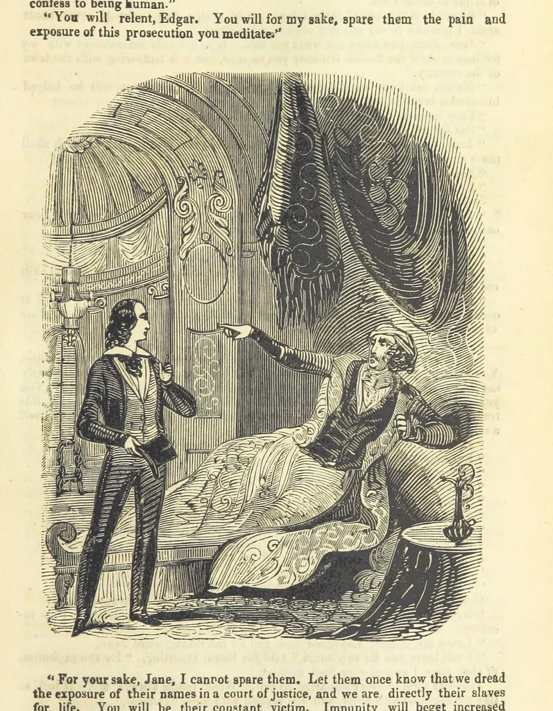 An illustration from Jane Brightwell; or, the Beggar's petition. A romance. [By James M. Rymer, 1848, leaf 243
