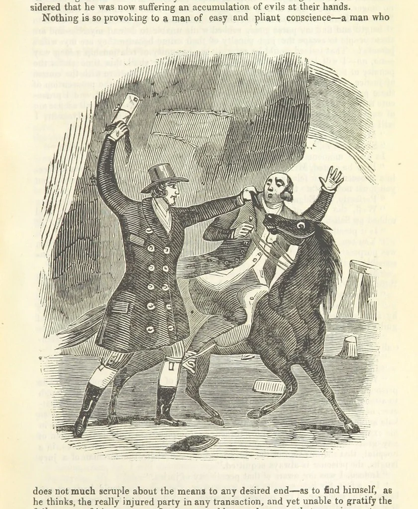 An illustration from Jane Brightwell; or, the Beggar's petition. A romance. [By James M. Rymer, 1848, leaf 323