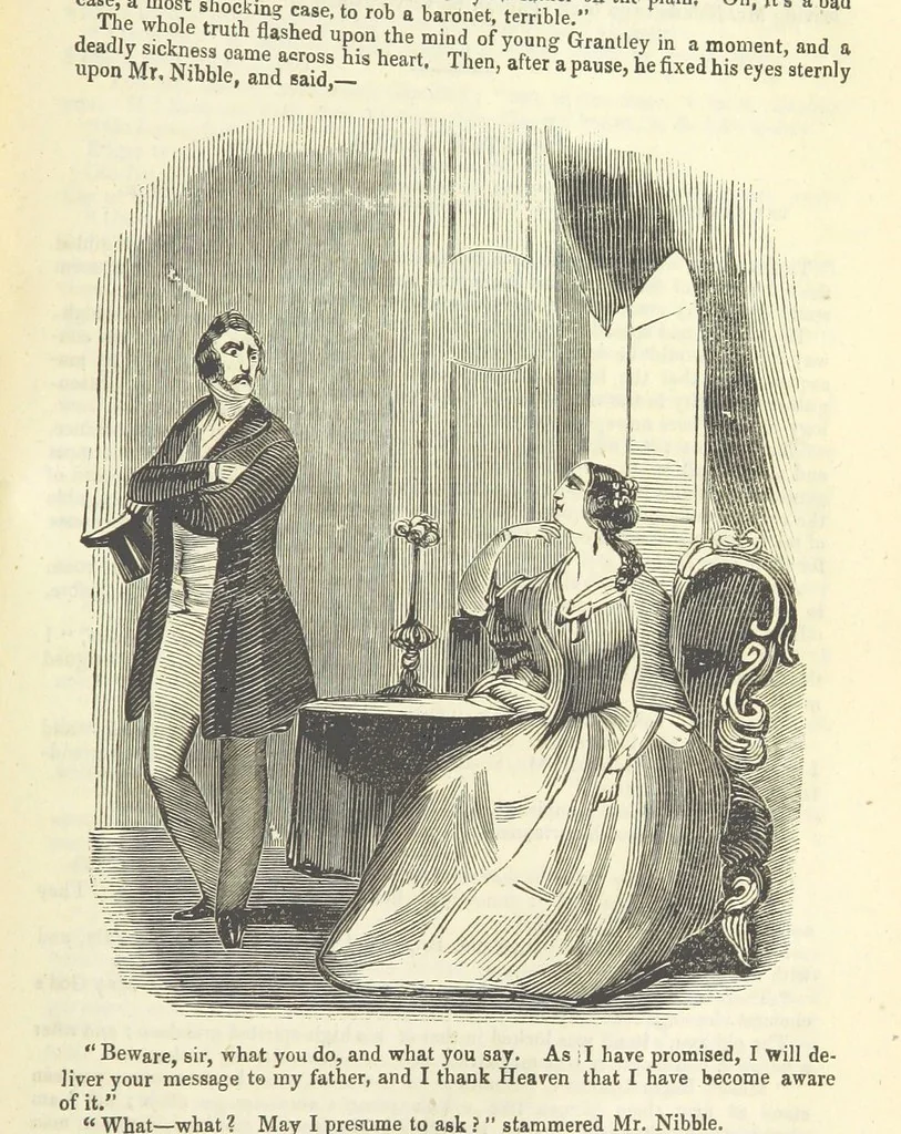 An illustration from Jane Brightwell; or, the Beggar's petition. A romance. [By James M. Rymer, 1848, leaf 355