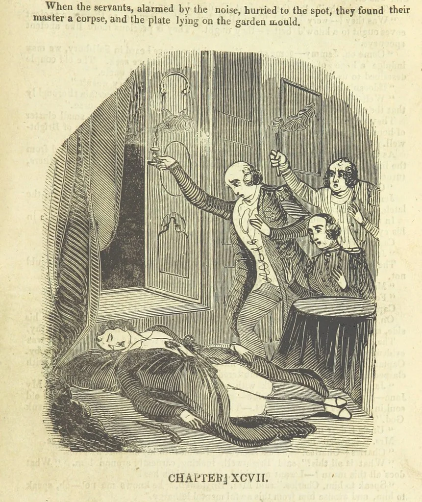 An illustration from Jane Brightwell; or, the Beggar's petition. A romance. [By James M. Rymer, 1848, leaf 395