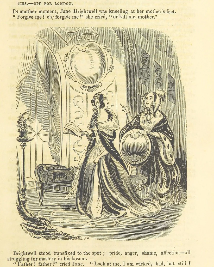 An illustration from Jane Brightwell; or, the Beggar's petition. A romance. [By James M. Rymer, 1848, leaf 91