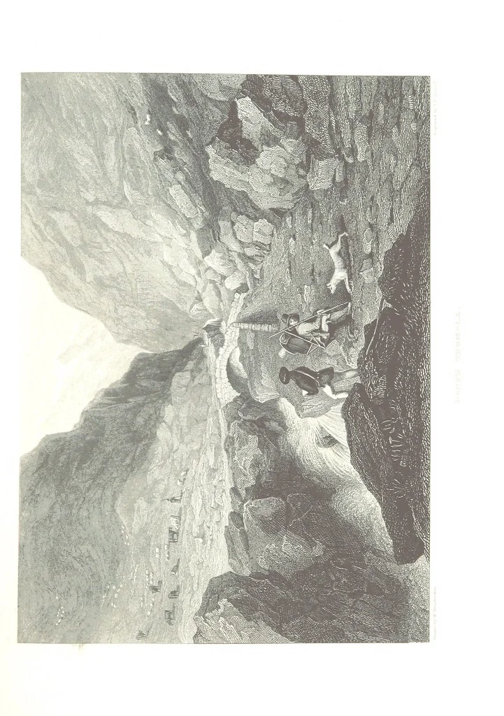 An illustration from Illustrations of the Passes of the Alps, by which Italy communicates with France, Switzerland, and Germany, 1877, leaf 133