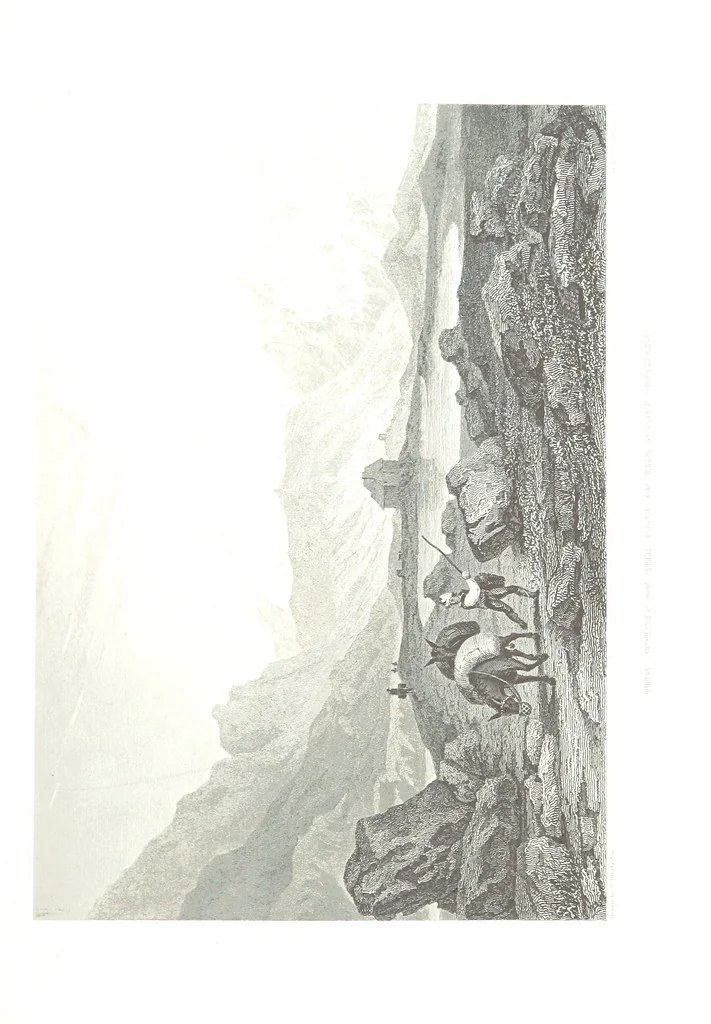 An illustration from Illustrations of the Passes of the Alps, by which Italy communicates with France, Switzerland, and Germany, 1877, leaf 135
