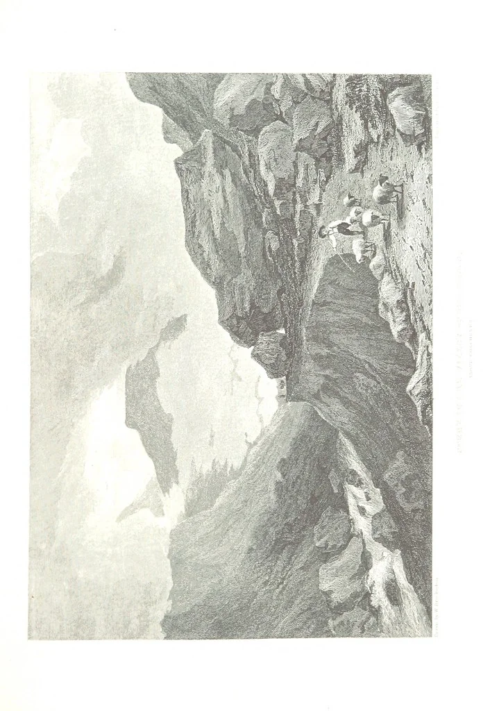 An illustration from Illustrations of the Passes of the Alps, by which Italy communicates with France, Switzerland, and Germany, 1877, leaf 137